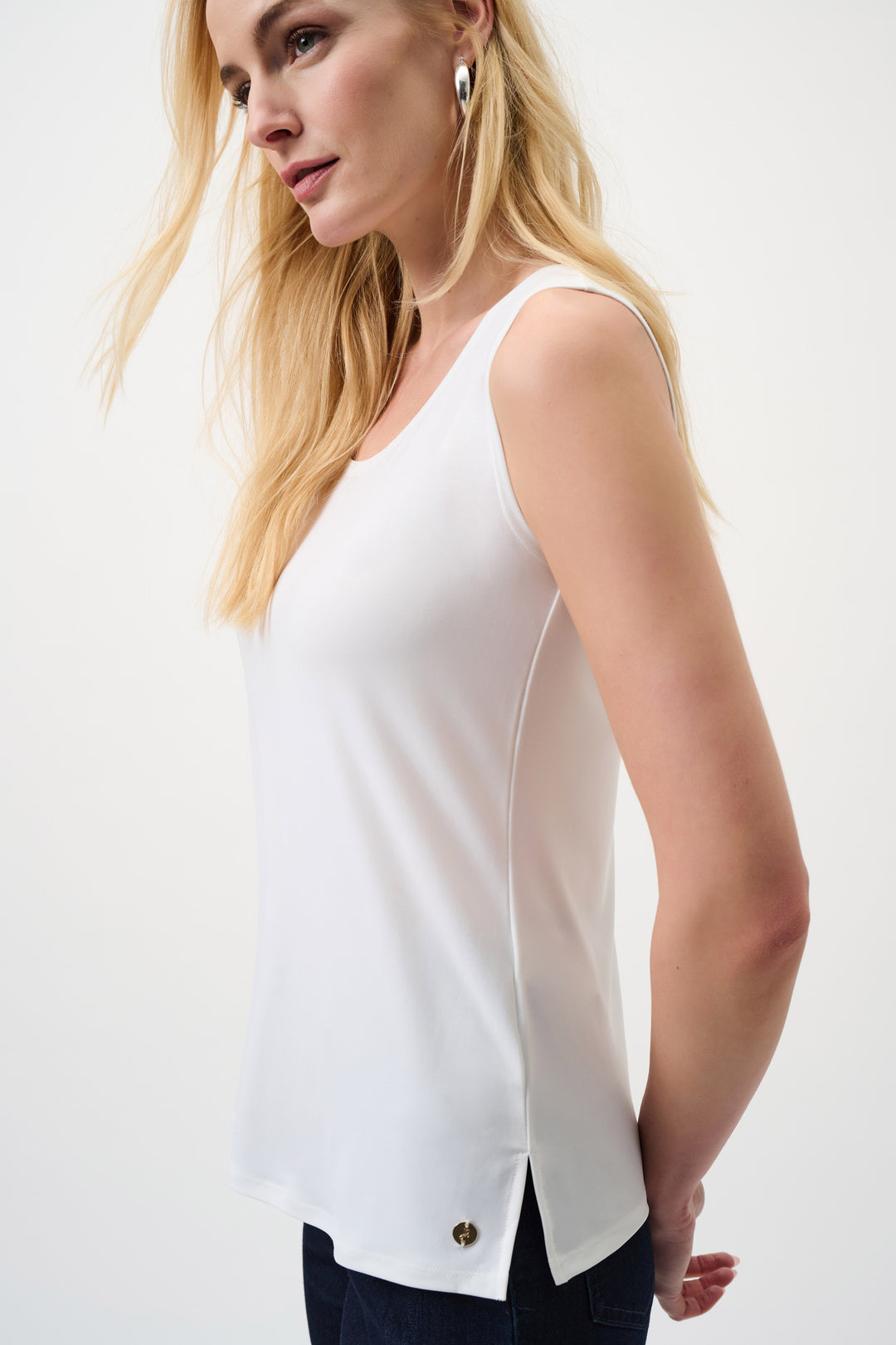 Joseph Ribkoff Silky knit Scoop neck Camisole in Vanilla