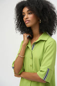 Joseph Ribkoff Eggshell Shirt Dress in Greenery