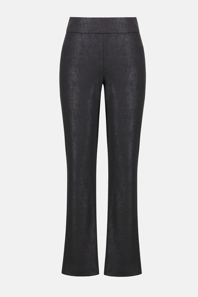 Joseph Ribkoff Foiled Print Knit P.O. Pant in Black