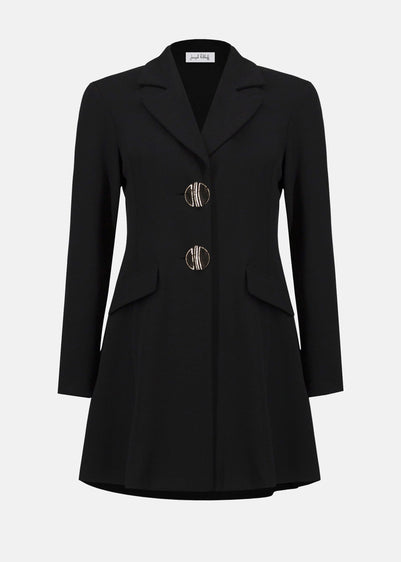 Joseph Ribkoff Scuba Fit and Flare Jacket in Black