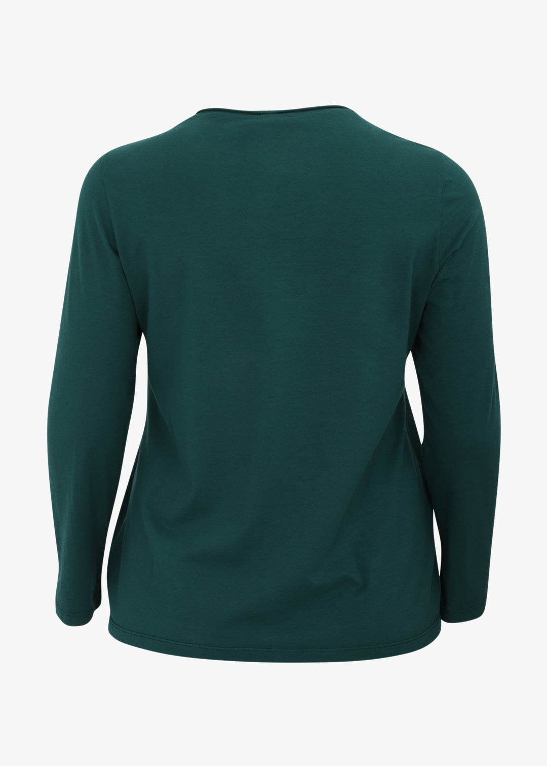 Oska Classic Long Sleeve Scoopneck Tee in Bottle