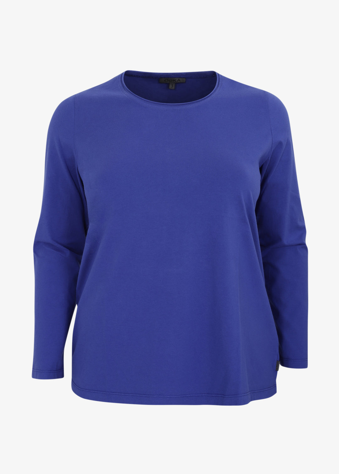 Oska Classic Long Sleeve Scoopneck Tee in Clematis
