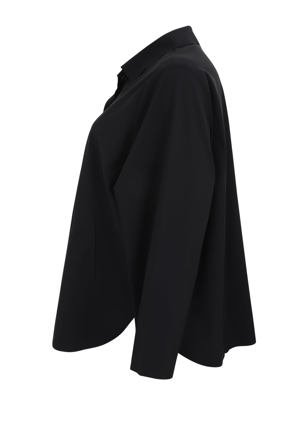 Oska High Stretch Micro Jersey Travel wear Jacket in Black