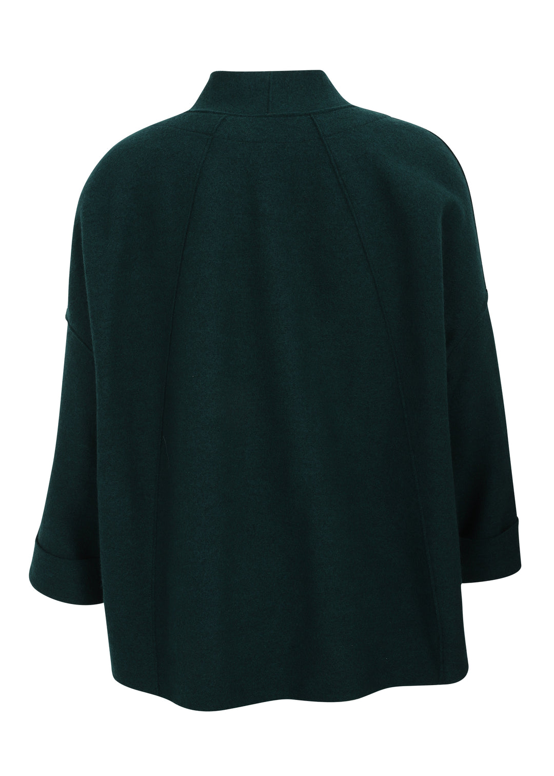 Oska Boiled Wool Short Jacket in Bottle