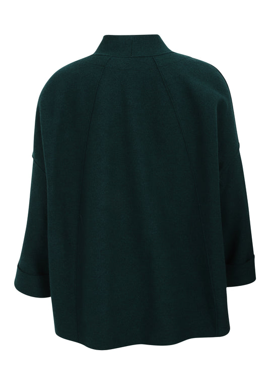 Oska Boiled Wool Short Jacket in Bottle