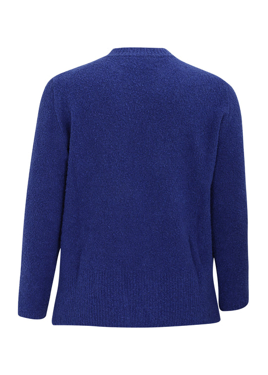 Oska Boucle Yarn Pullover in Clematis