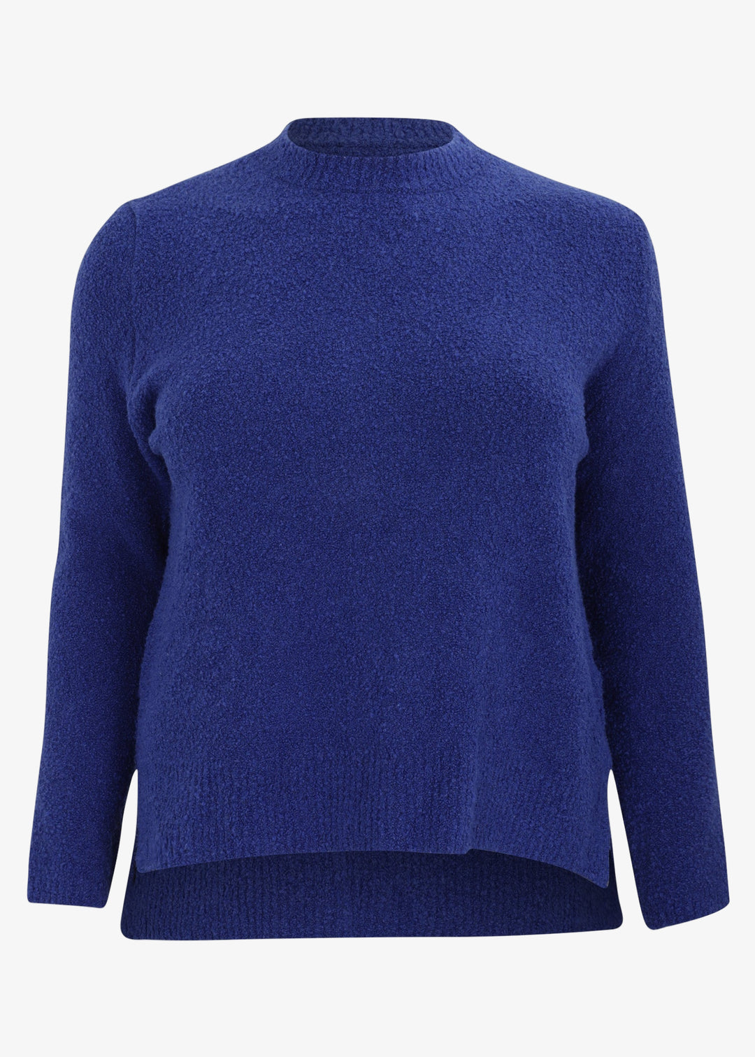 Blue sweater on a white background