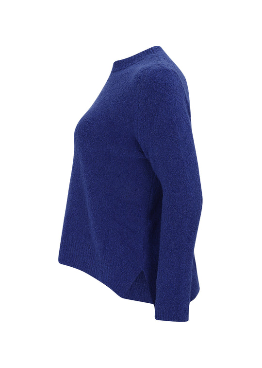 Oska Boucle Yarn Pullover in Clematis