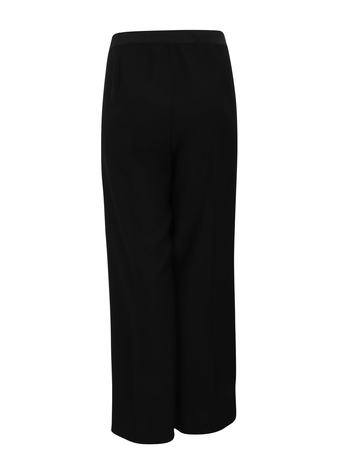 Luisa Viola Cady Tuxedo Pant with Satin Side Stripe in Black