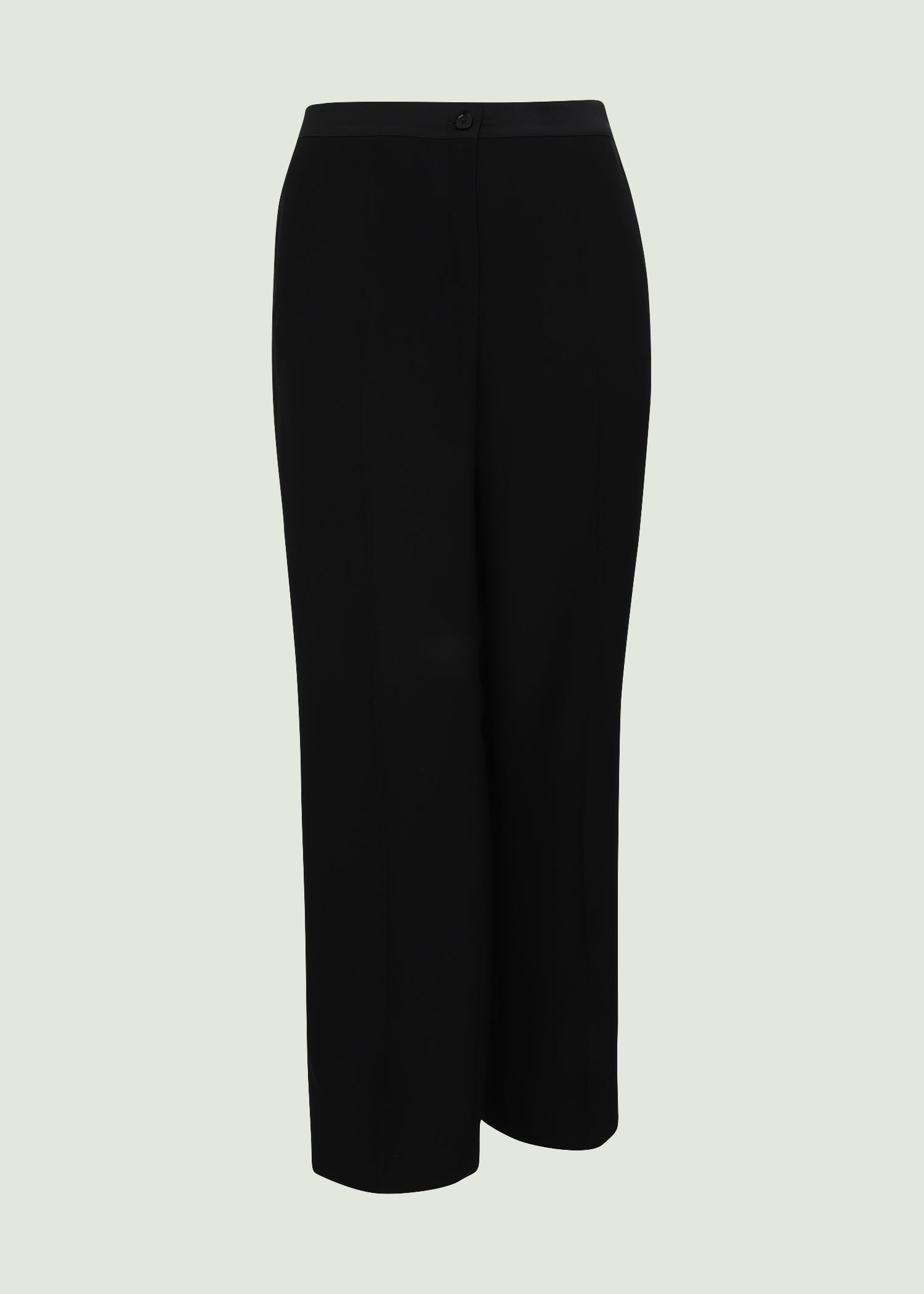 Luisa Viola Cady Tuxedo Pant with Satin Side Stripe in Black