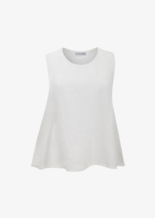 Bryn Walker Light Linen Huxley Tank in Cream