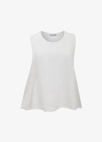 Bryn Walker Light Linen Huxley Tank in Cream
