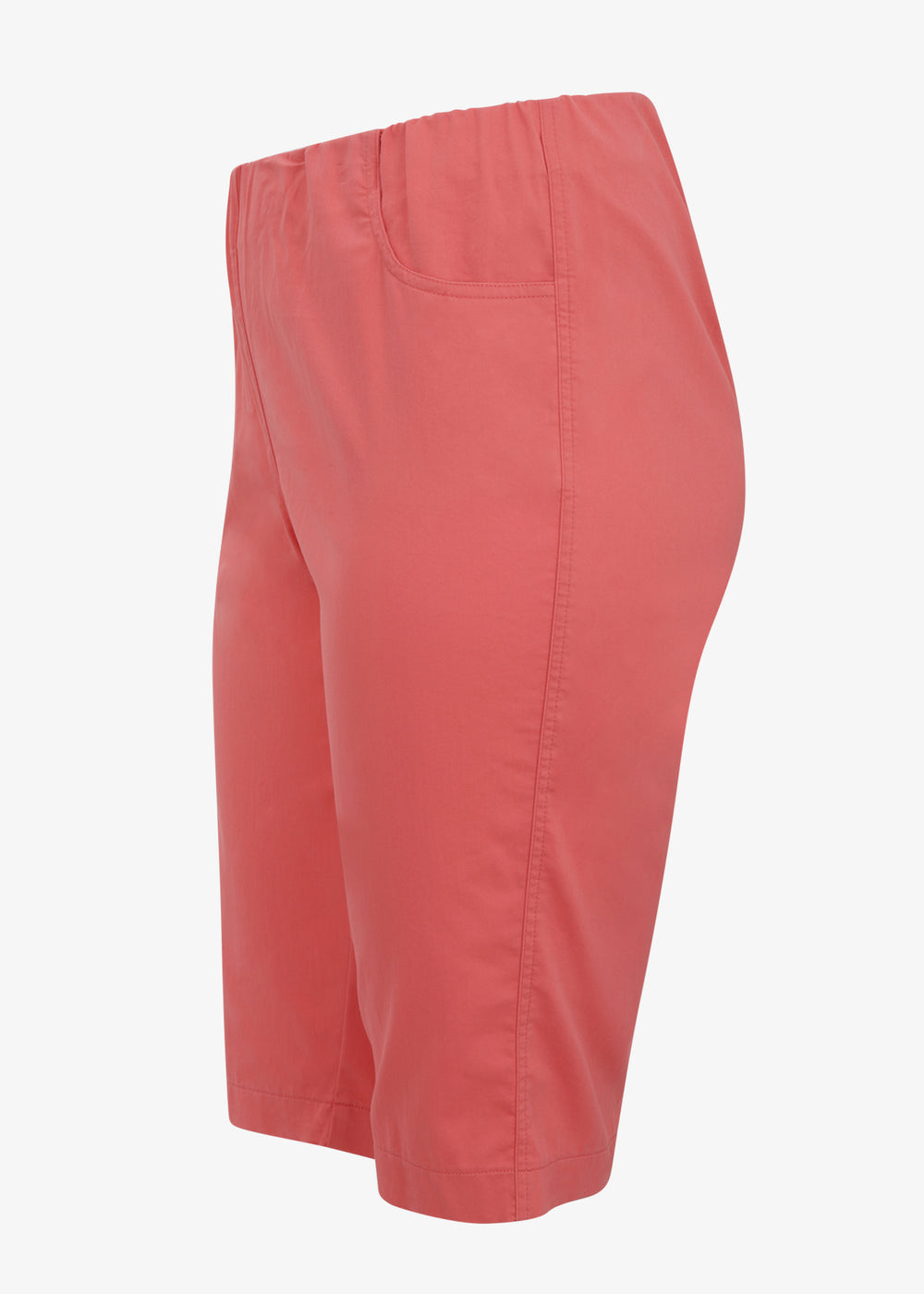 Verpass Stretch Pull On Bermuda Short in Flamingo Red