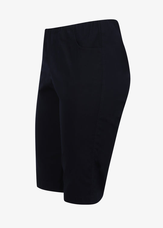Verpass Stretch Pull On Bermuda Short in Marine Navy
