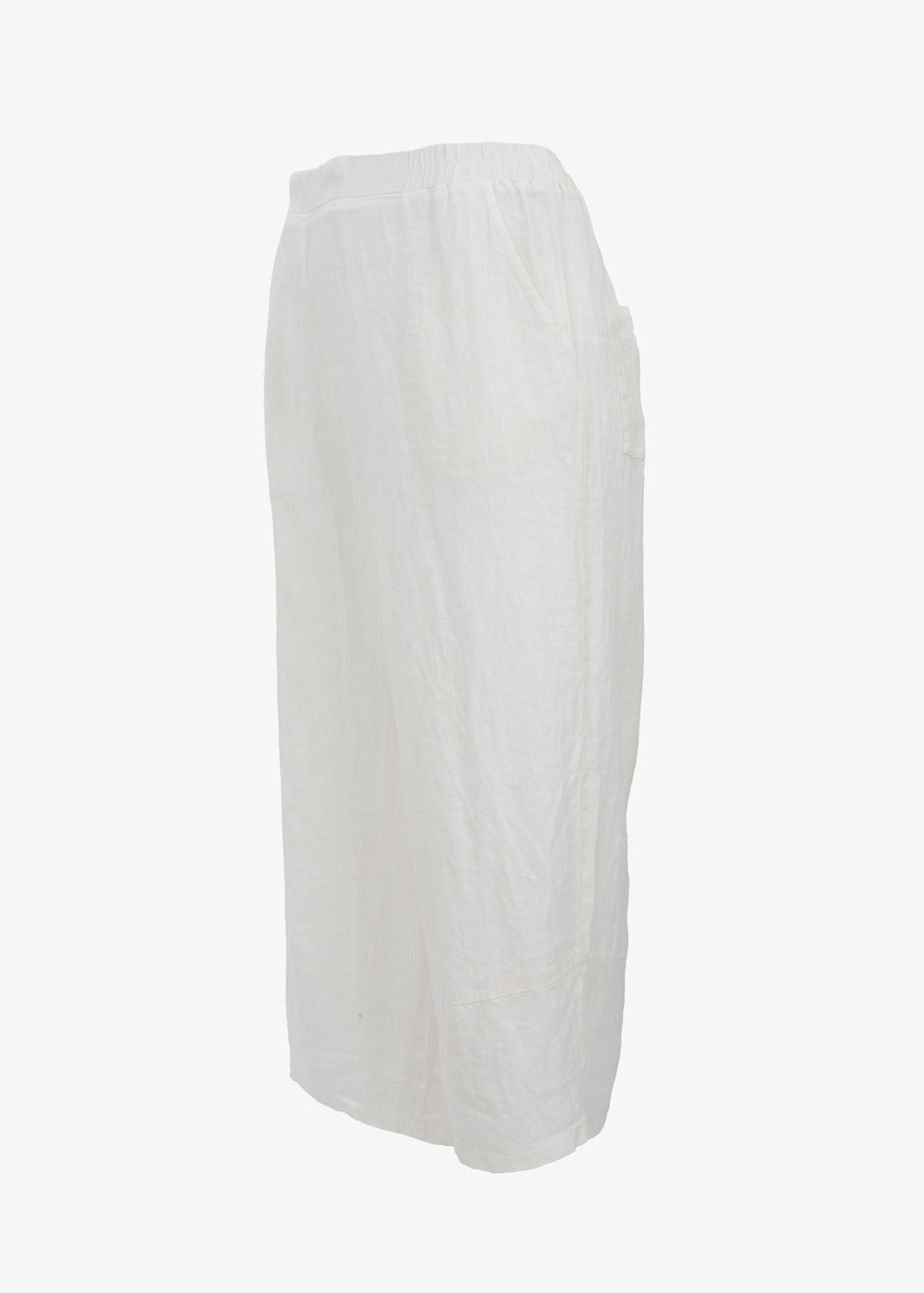 Luukaa Linen Pull on Pant in Ecru