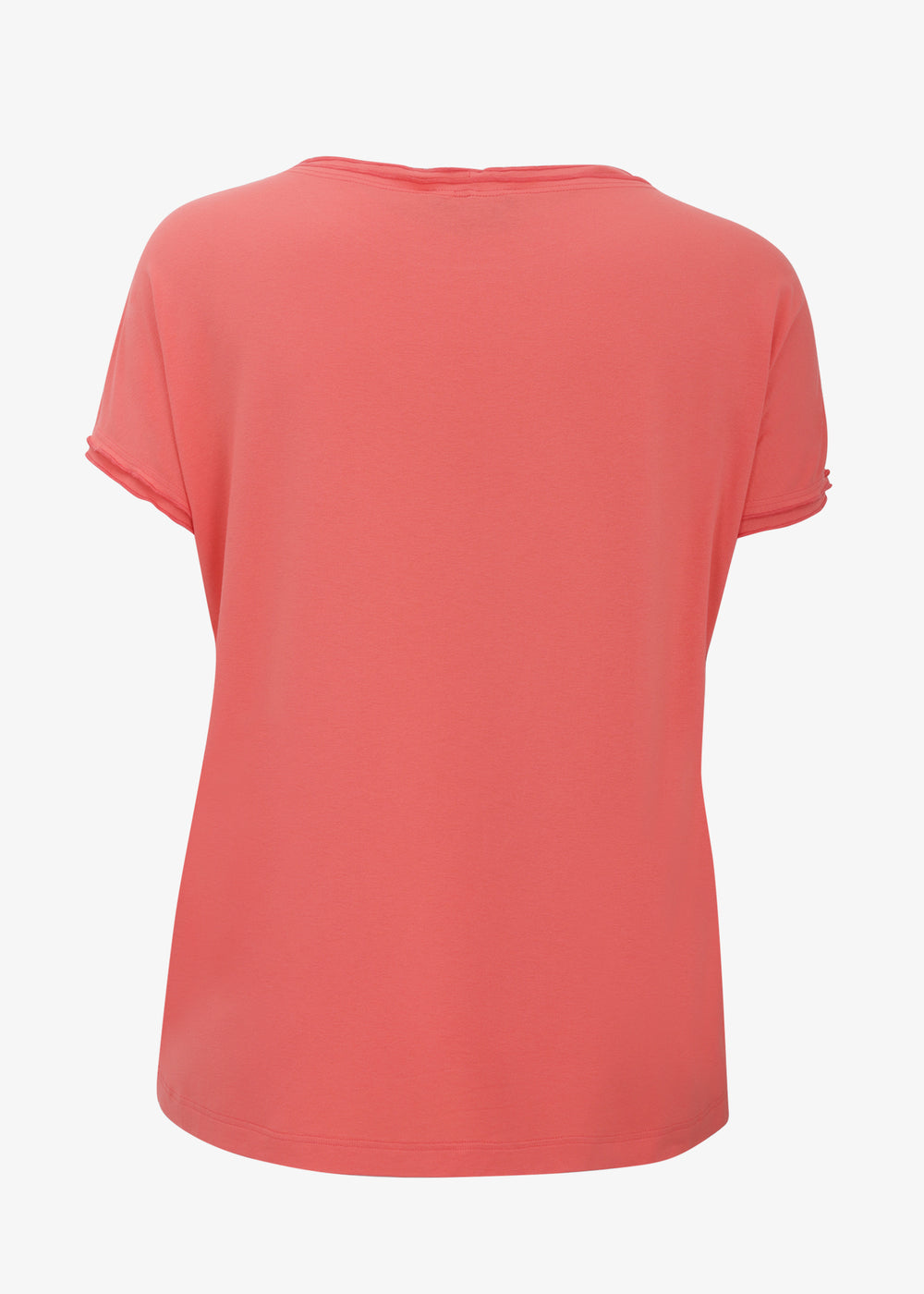Verpass Short Sleeve Viscose Jersey T-shirt in Flamingo Red