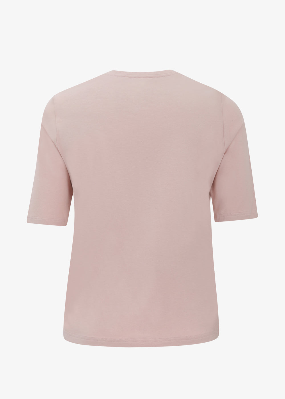 I'Cona Scoop neck Elbow Sleeve Tee in Blush