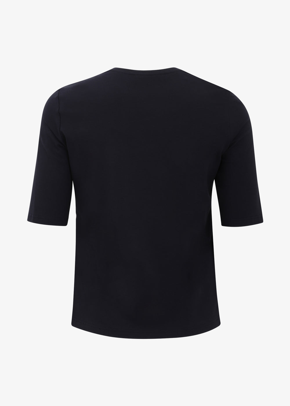 I'Cona Scoop neck Elbow Sleeve Tee in Navy