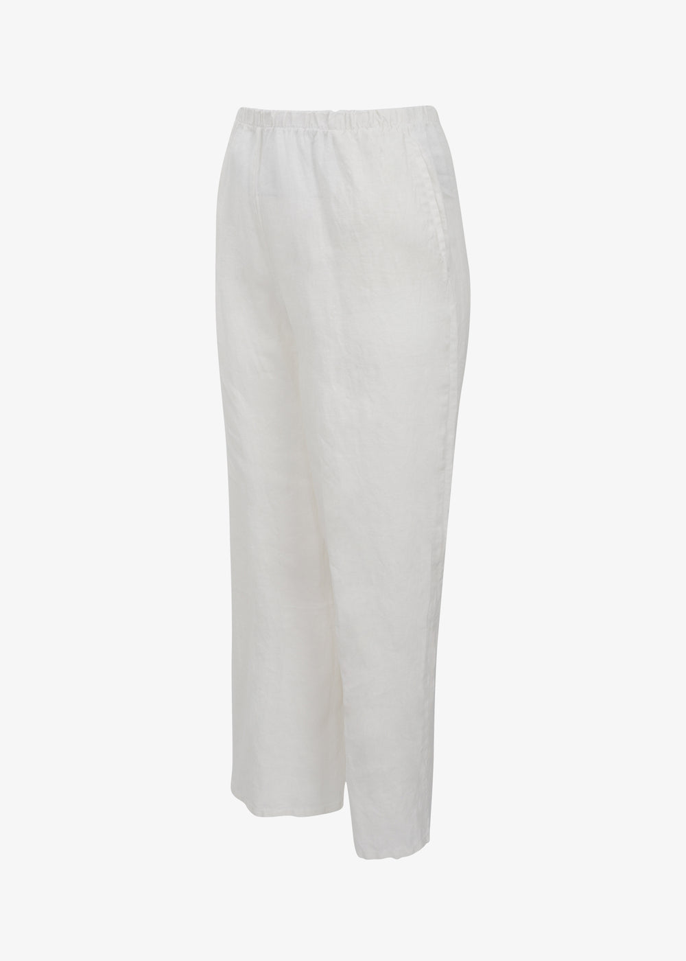 Bryn Walker Light Linen Travel Pant in Cream