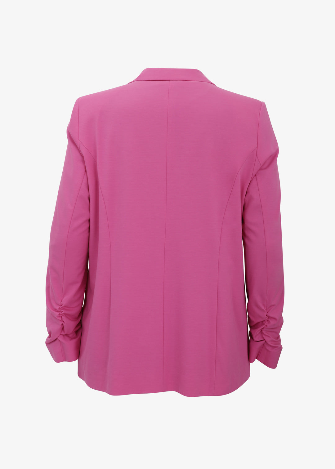Verpass Stretch Blazer with Rouched Sleeve in Fuchsia