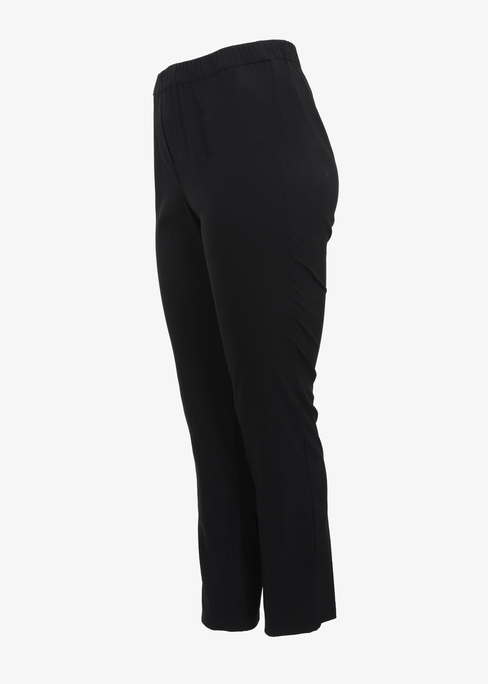 side view Toni T. Stretch Poplin Slim Leg Pant in black