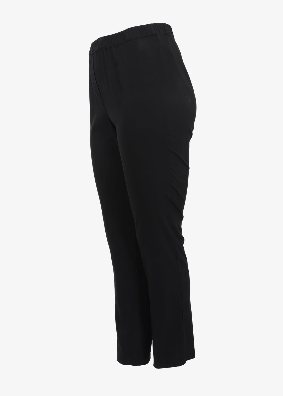 side view Toni T. Stretch Poplin Slim Leg Pant in black