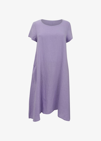 Bryn Walker Light Linen Willow short Sleeve Dress in Allium