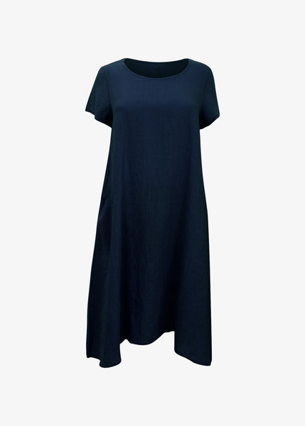 Bryn Walker Light Linen Willow short Sleeve Dress in Starlight