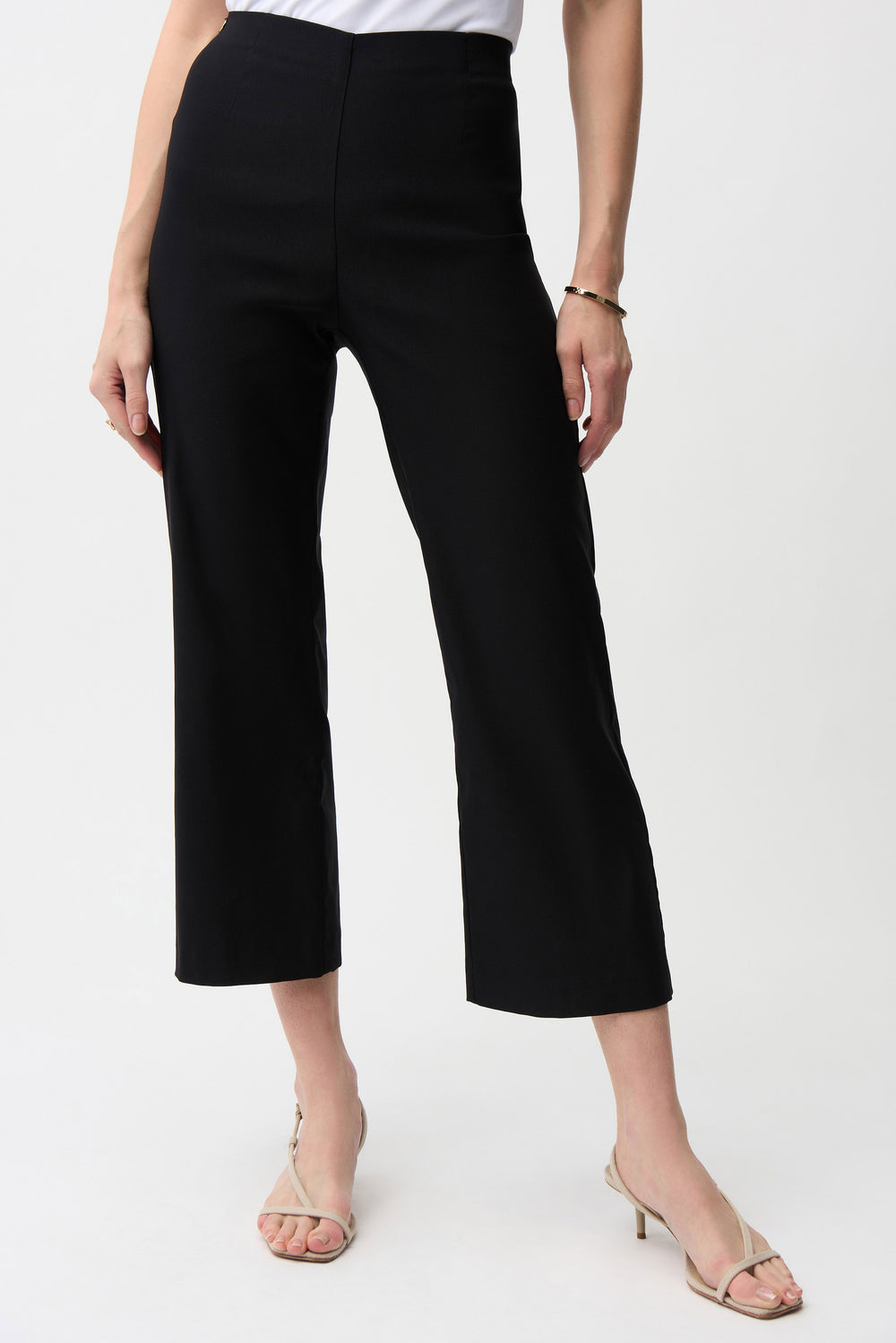 Joseph Ribkoff Soft Micro Twill Pull On Culotte in Black