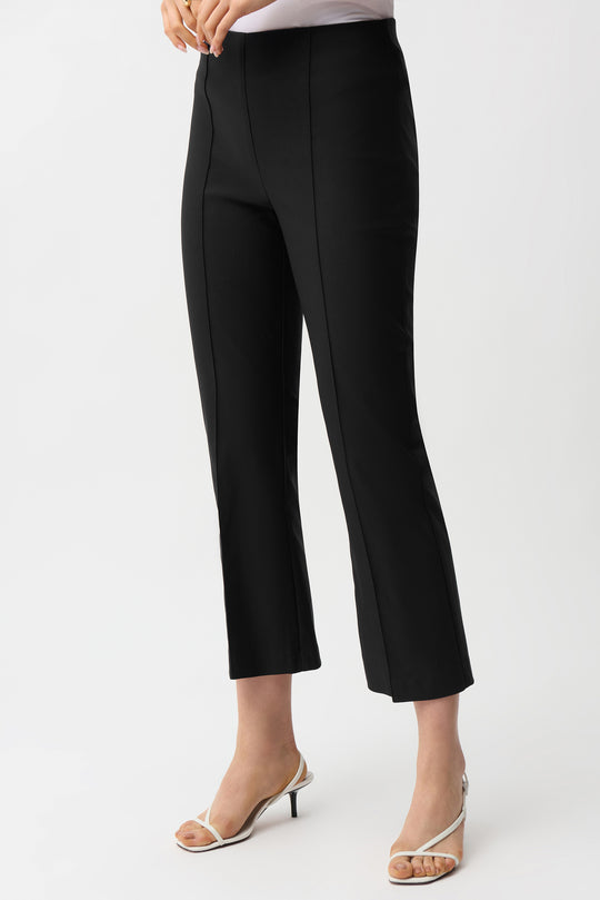 Joseph Ribkoff Millenium Stretch Pull On Kick Hem Ankle Pant in Black