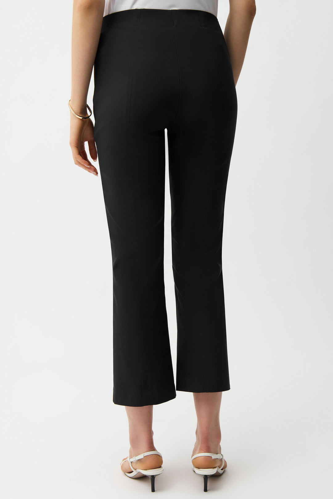 Joseph Ribkoff Millenium Stretch Pull On Kick Hem Ankle Pant in Black