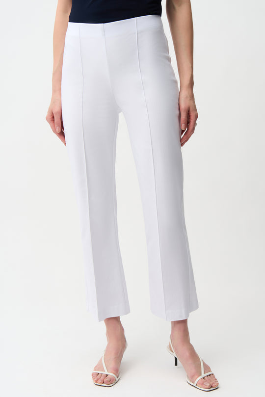 Joseph Ribkoff Millenium Stretch Pull On Kick Hem Ankle Pant in White