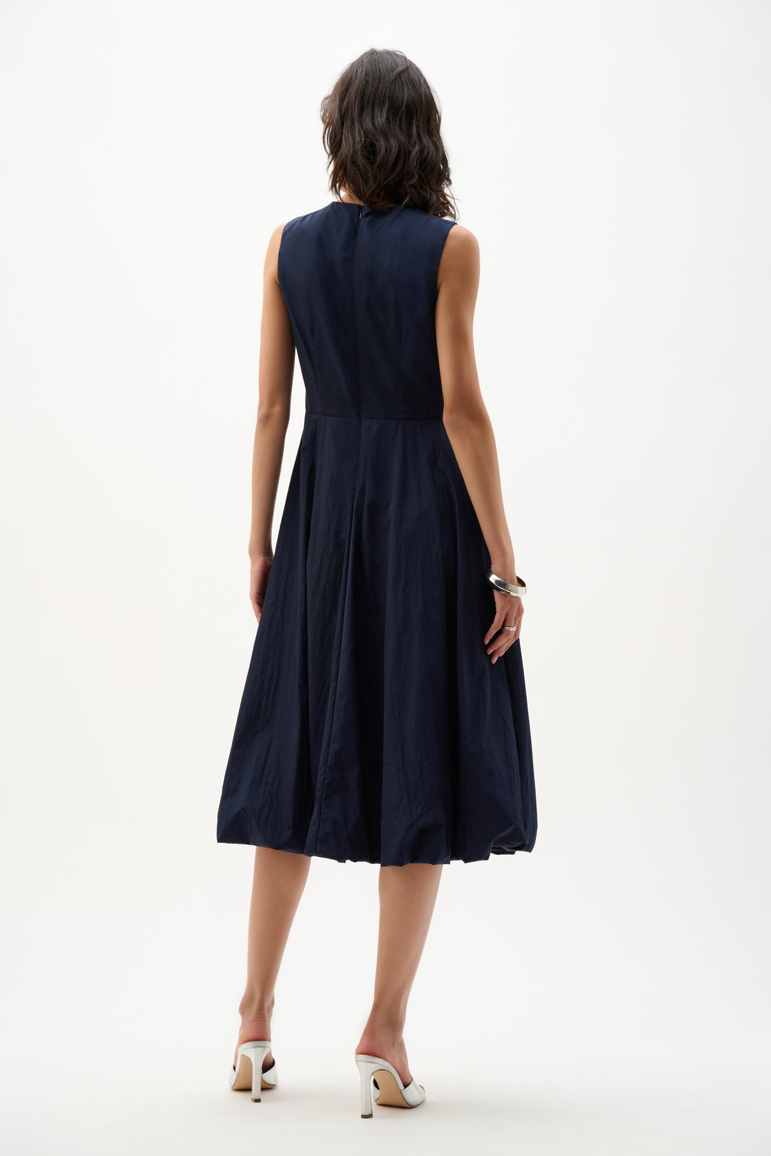 Joseph Ribkoff Parachute A Line Dress with Bubble Hem in Midnight