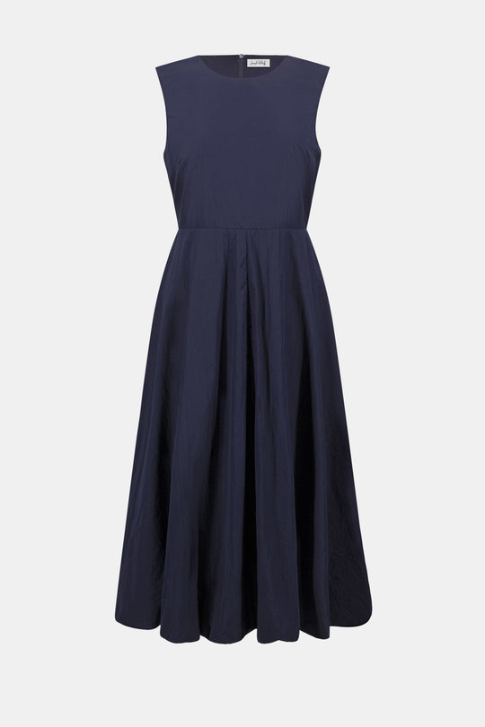 Joseph Ribkoff Parachute A Line Dress with Bubble Hem in Midnight