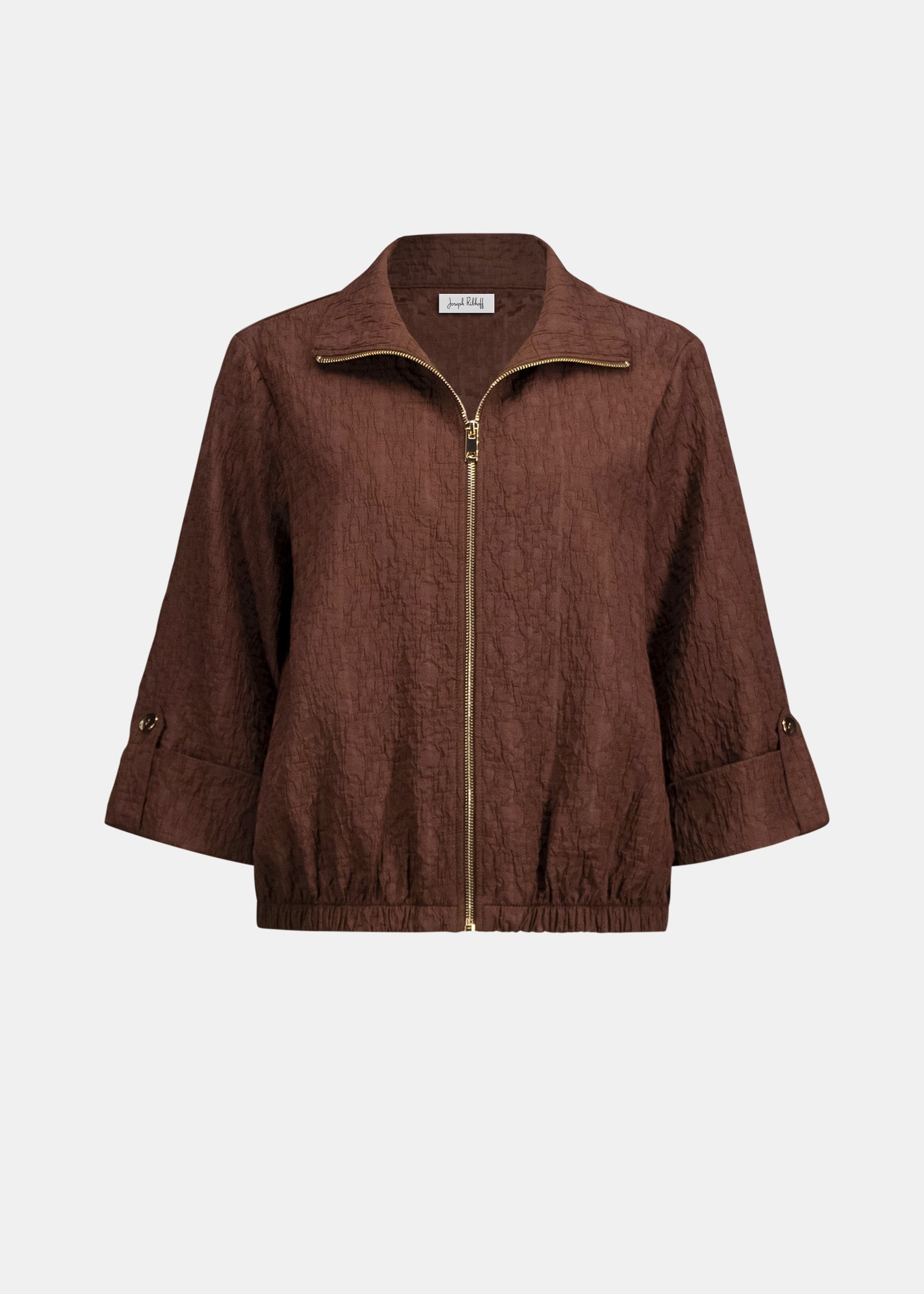 Brown jacket on a white background