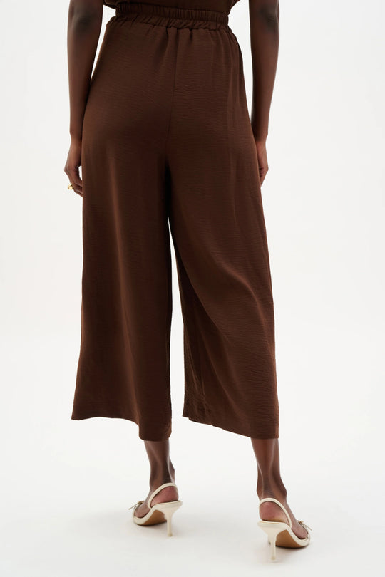 Joseph Ribkoff Gauze Pull On Culotte with Pleats in  Mahogany