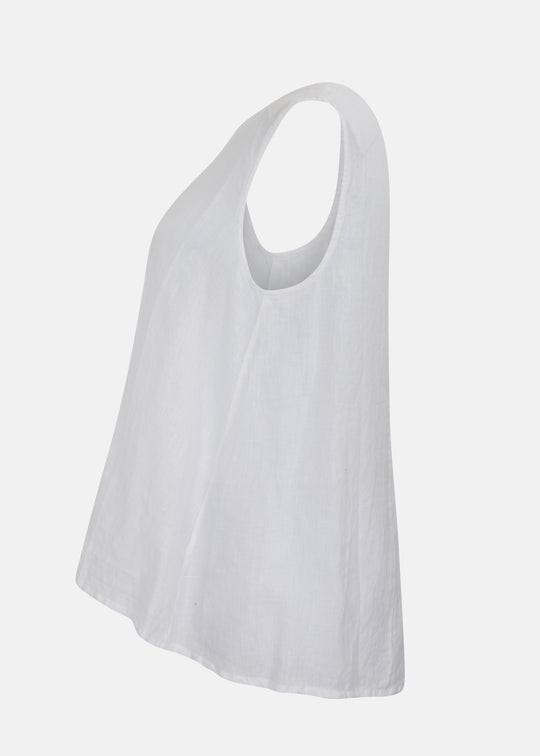 Bryn Walker Light Linen Huxley Tank in White