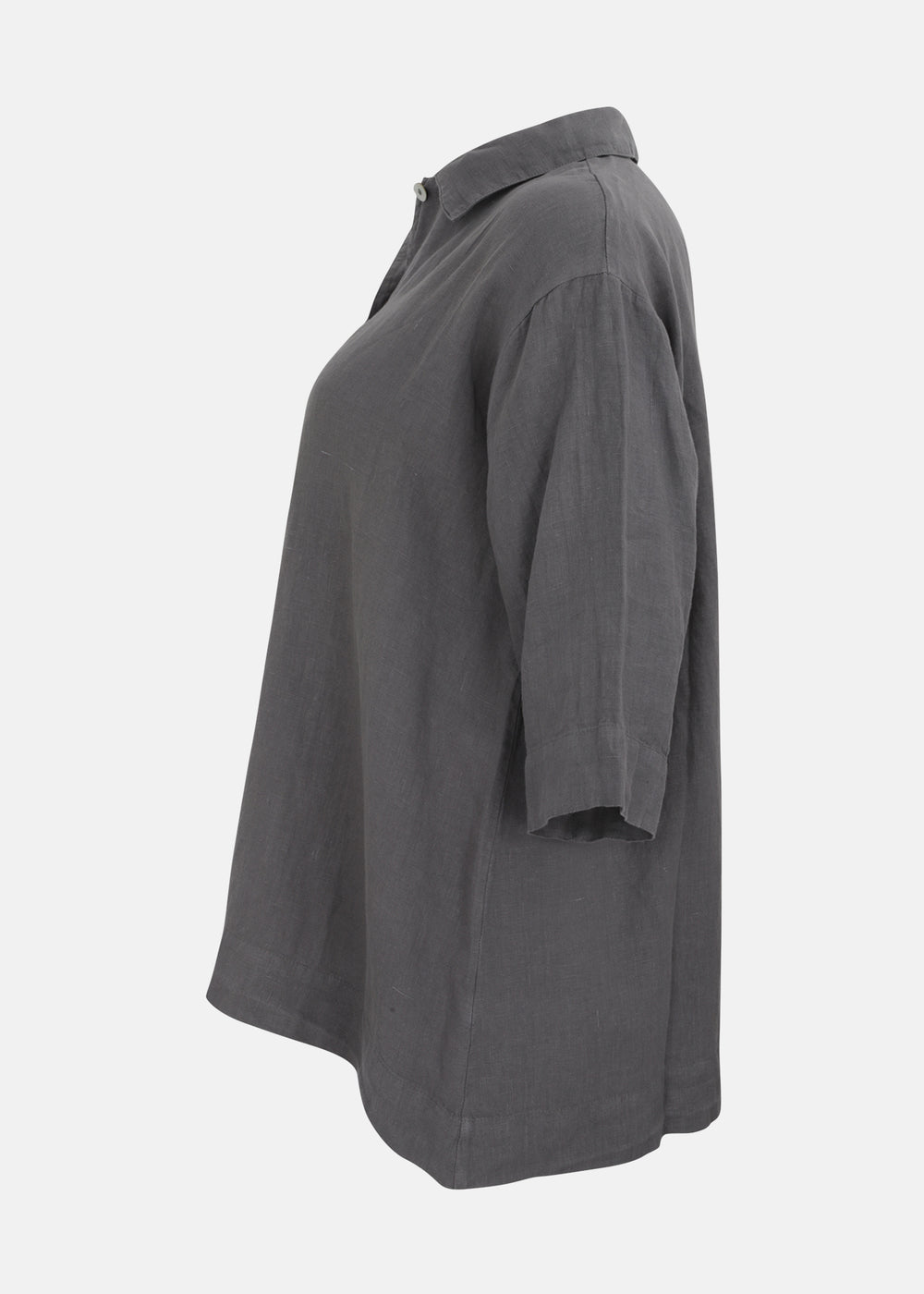 Bryn Walker Three-quarter Sleeve Button Front Gordon Shirt in Zinc