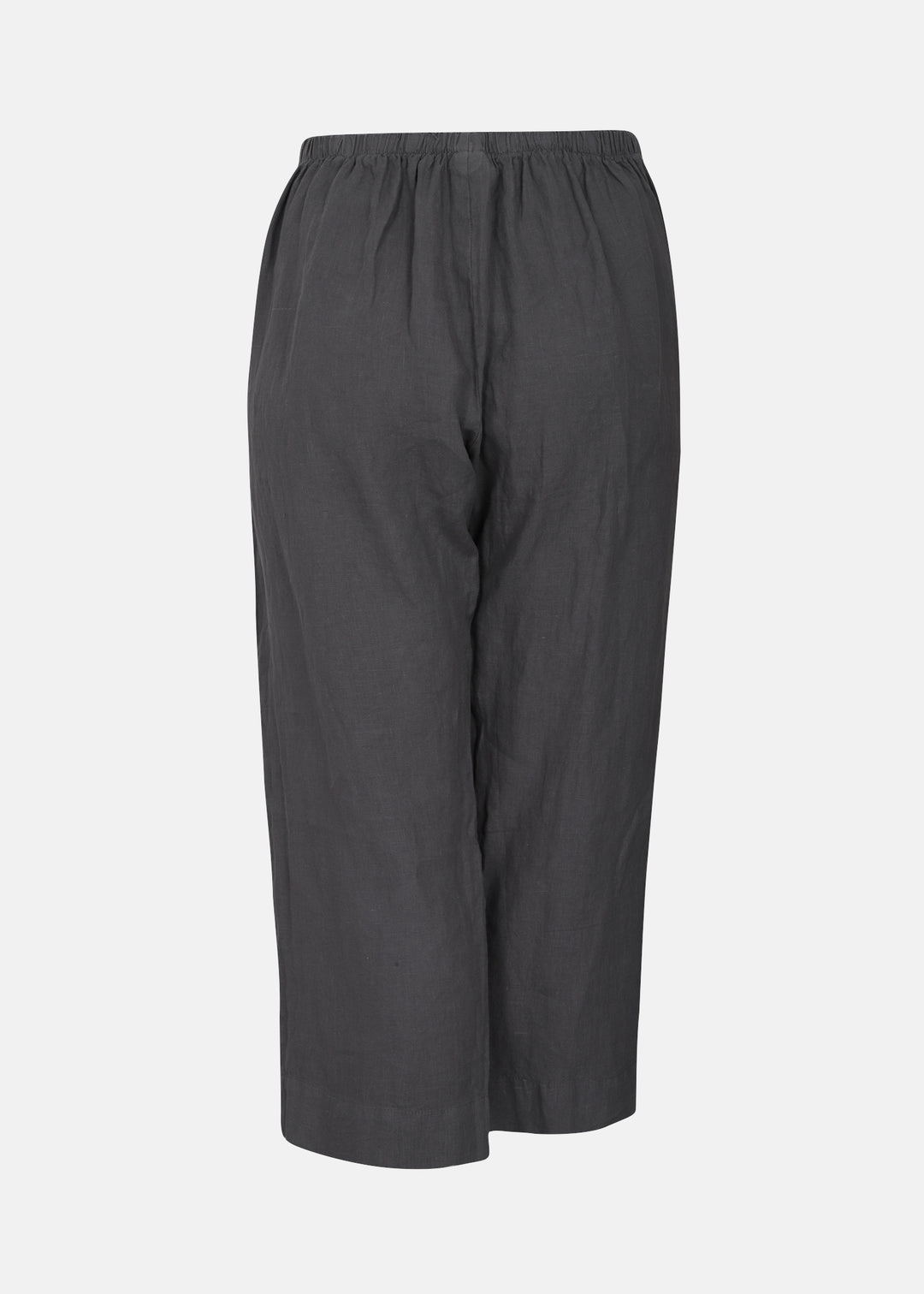 Bryn Walker Light Linen Capri Pant in Zinc