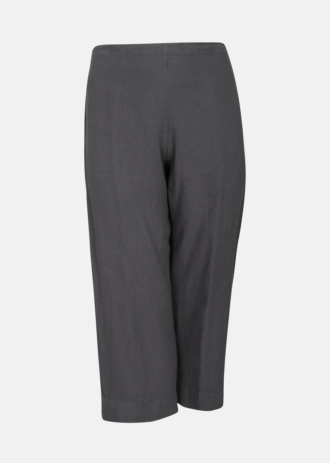 Bryn Walker Light Linen Capri Pant in Zinc
