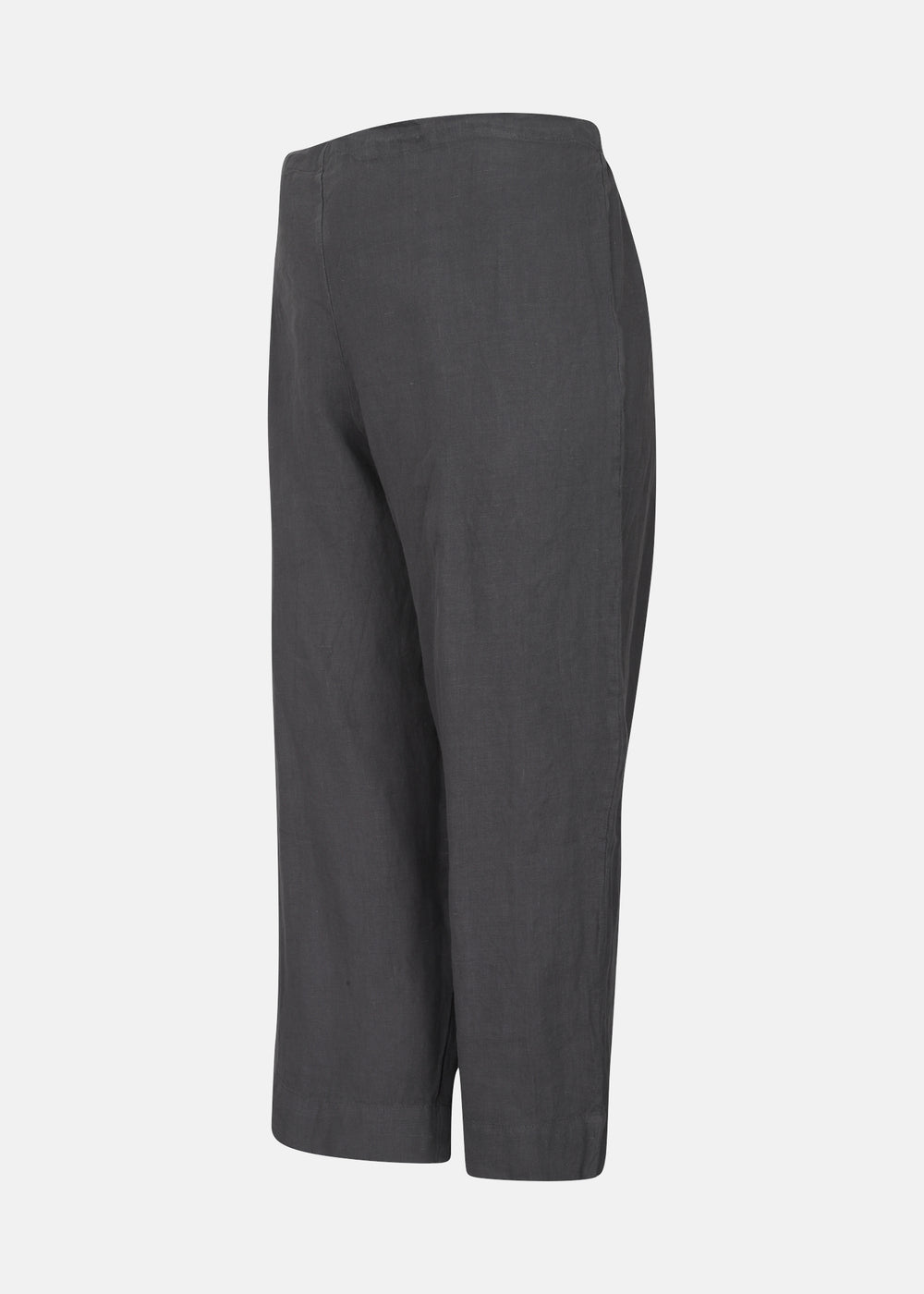 Bryn Walker Light Linen Capri Pant in Zinc