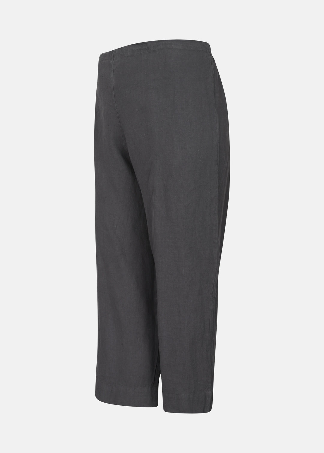 Bryn Walker Light Linen Capri Pant in Zinc