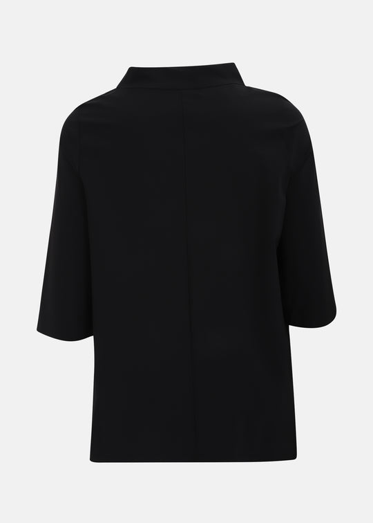 Toni T. Technical Stretch Tunic with three-quarter sleeves in Black