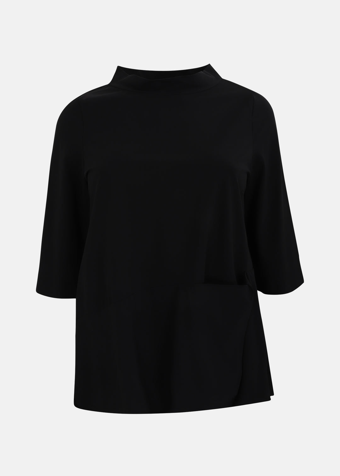 Toni T. Technical Stretch Tunic with three-quarter sleeves in Black