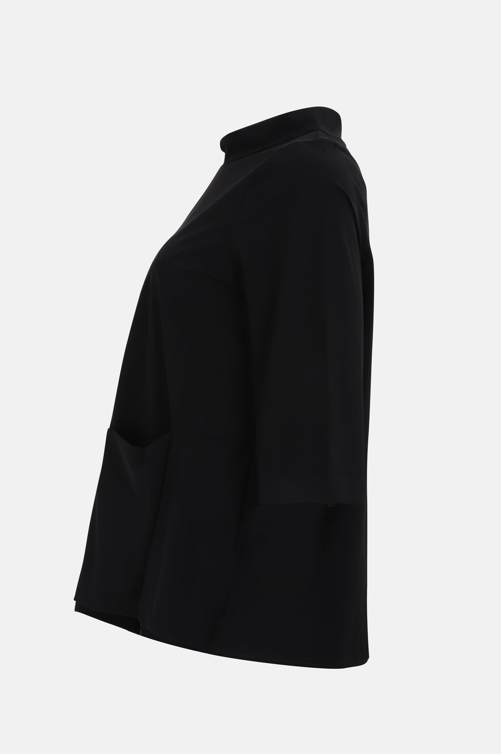 Toni T. Technical Stretch Tunic with three-quarter sleeves in Black