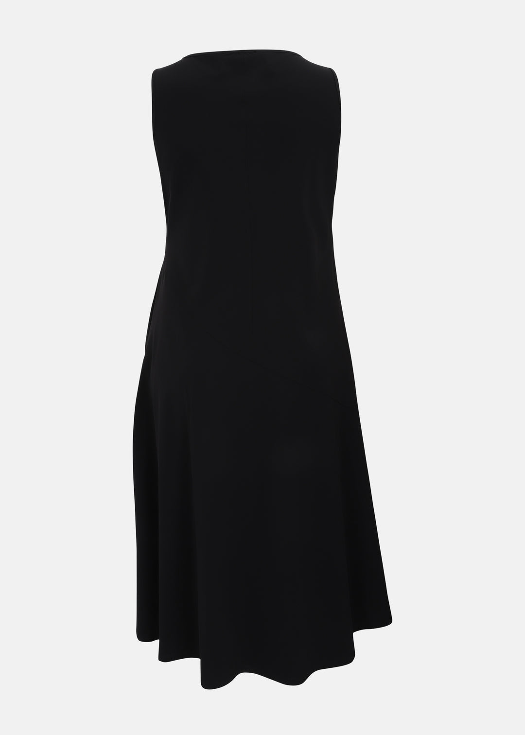 Toni T. Technical Stretch Sleeveless Dress with Gathered Pocket in Black