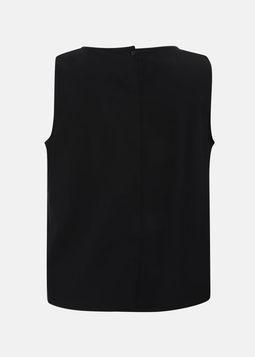 Toni T. Stretch Poplin Basic Tank in Black
