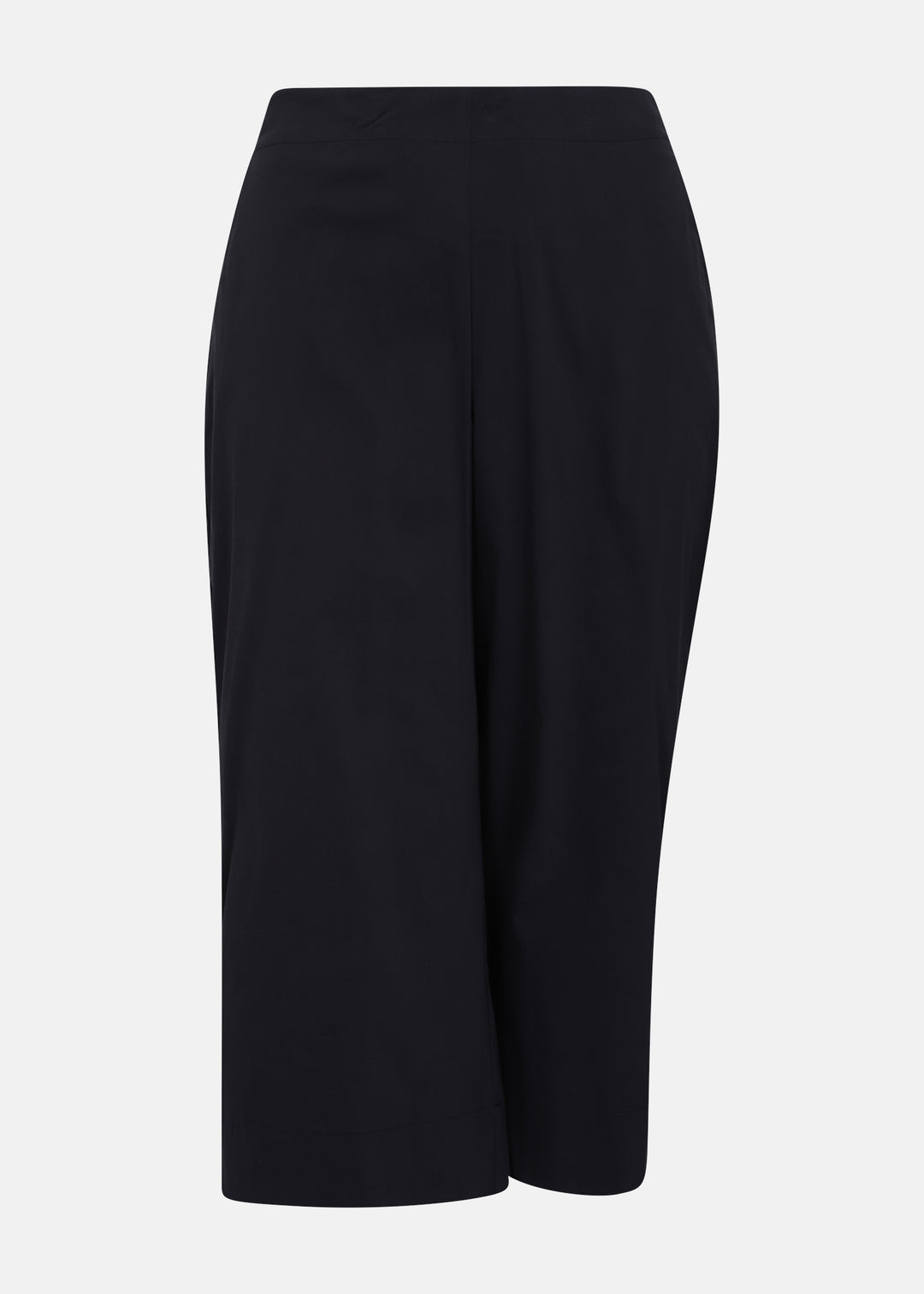 Toni T. Stretch Poplin Crop Pant with Slit and Pockets in Night Blue