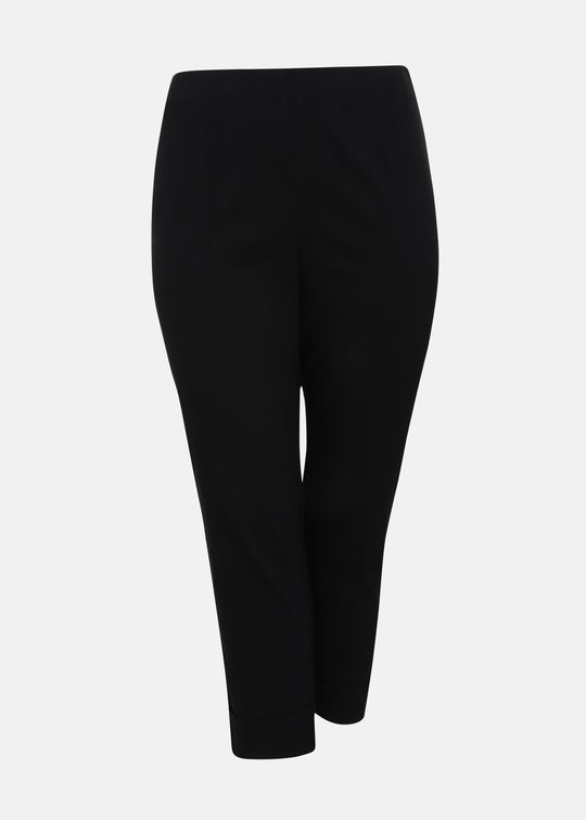 Toni T. Stretch Poplin Slim Leg Pant in Black