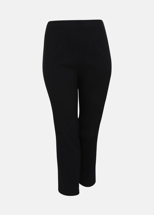 Toni T. Stretch Poplin Slim Leg Pant in Black